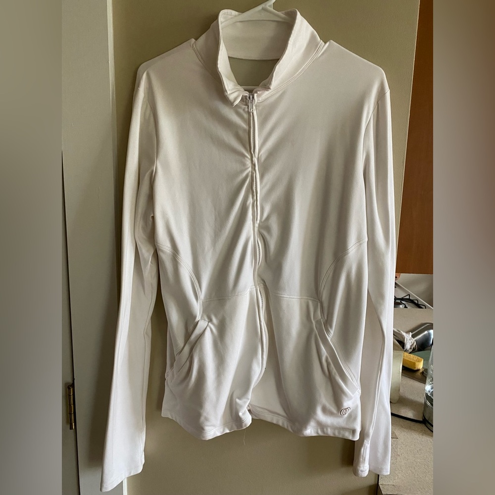 White activewear jacket